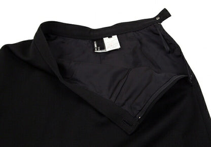 COMME des GARCONS Wool Gabardine Skirt Black Size S