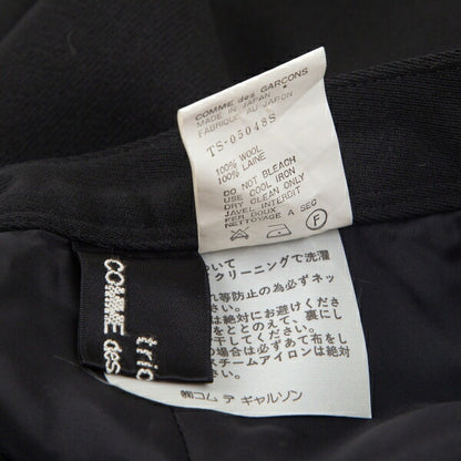 COMME des GARCONS Wool Gabardine Skirt Black Size S