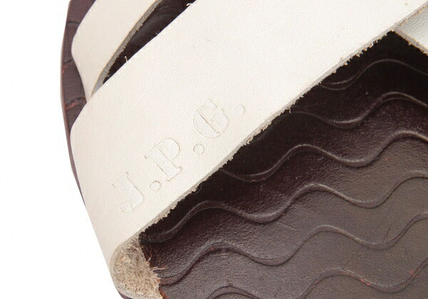 Jean Paul GAULTIER White Leather Strap Sandals Size 25cm