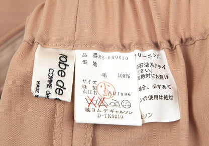 robe de chambre COMME des GARCONS Wool Pink Beige Skirt Size M