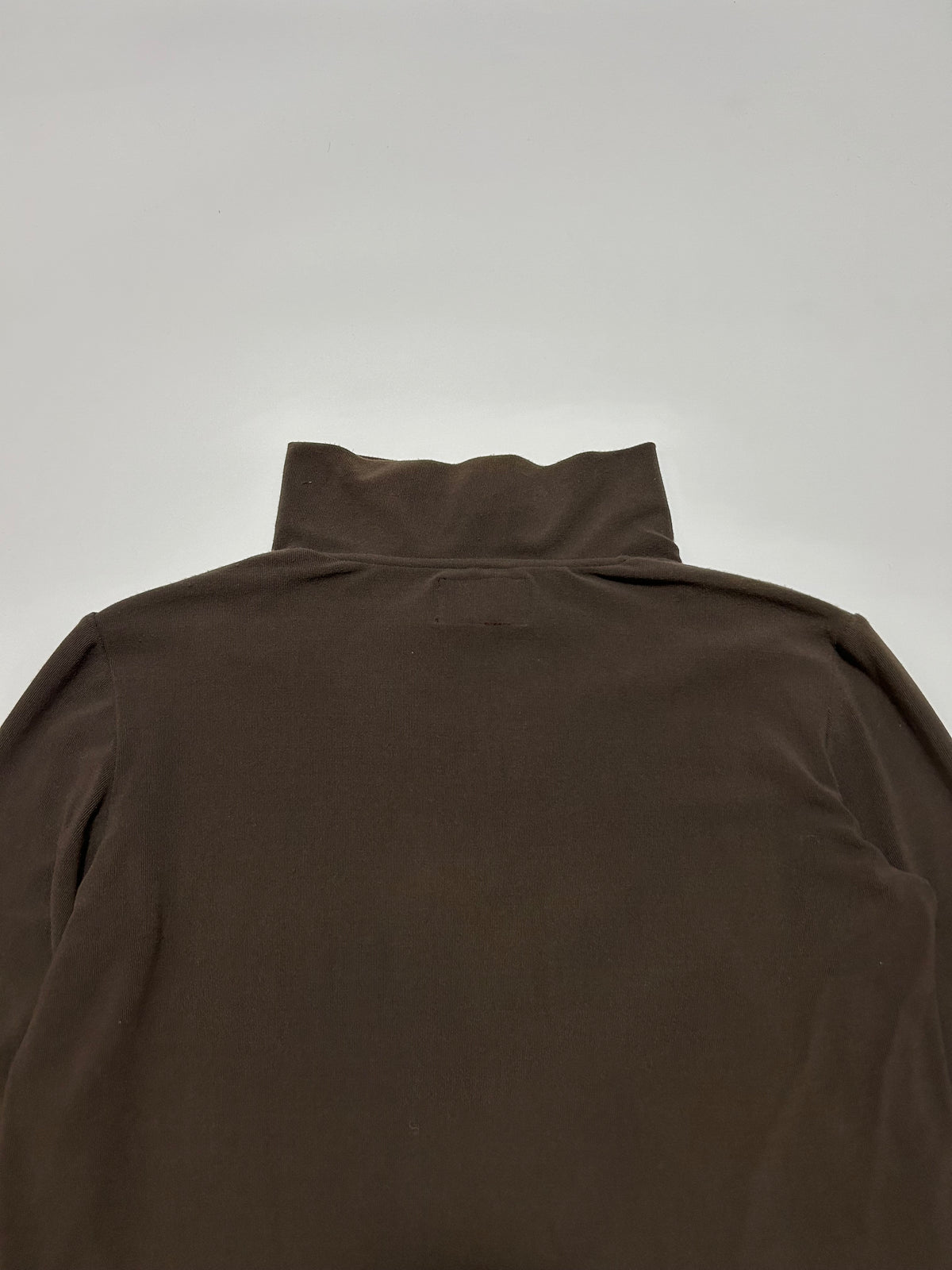 ARMANI JEANS 90s 1/4 Zip Sweatshirt Brown