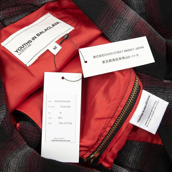 Comme des Garcons YOUTHS IN BALACLAVA Ombre Check Size M