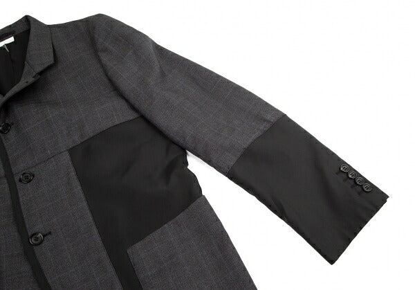 COMME des GARCONS HOMME DEUX Mixed Jacket Gray Size M