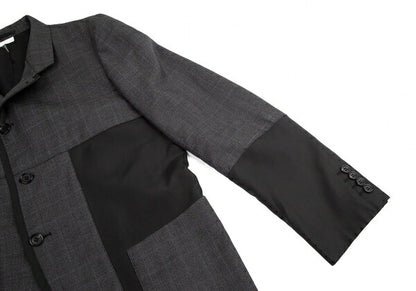 COMME des GARCONS HOMME DEUX Mixed Jacket Gray Size M