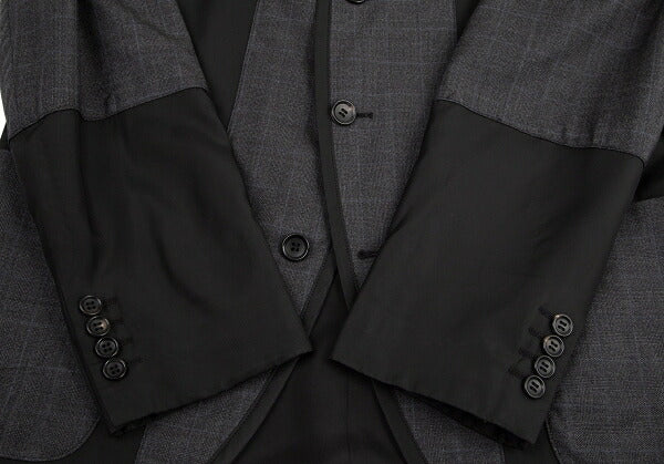 COMME des GARCONS HOMME DEUX Mixed Jacket Gray Size M