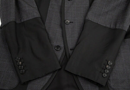 COMME des GARCONS HOMME DEUX Mixed Jacket Gray Size M
