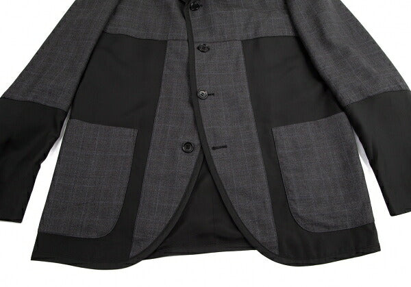 COMME des GARCONS HOMME DEUX Mixed Jacket Gray Size M