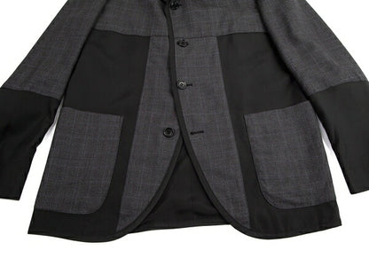 COMME des GARCONS HOMME DEUX Mixed Jacket Gray Size M