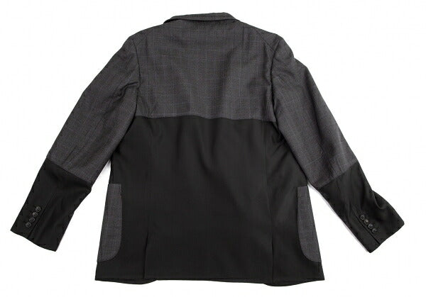 COMME des GARCONS HOMME DEUX Mixed Jacket Gray Size M