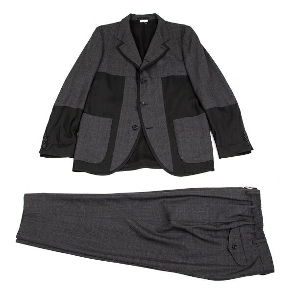 COMME des GARCONS HOMME DEUX Mixed Jacket Gray Size M