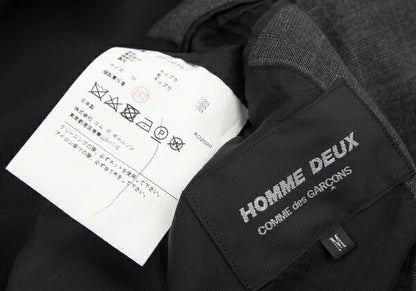 COMME des GARCONS HOMME DEUX Mixed Jacket Gray Size M