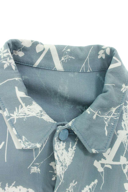 LOUISVUITTON 22AW DNA Leaf Pattern Denim Jacket Size XXL