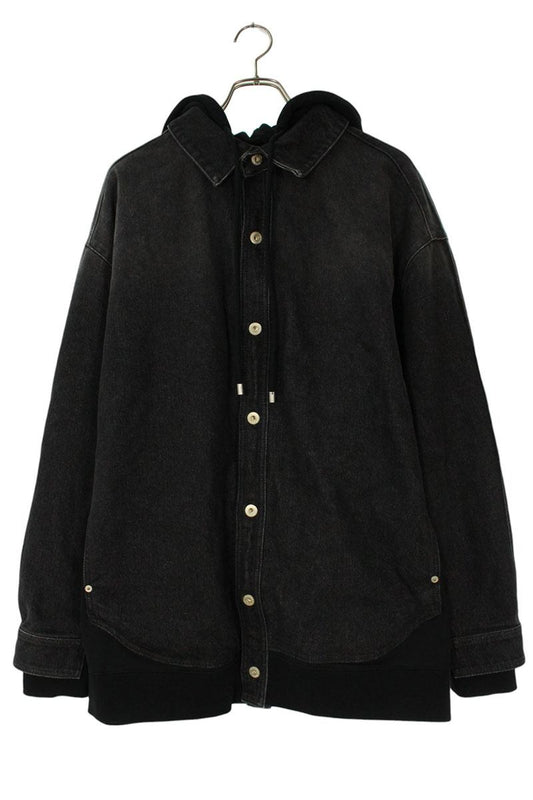 LOEWE Hooded Denim Jacket Black Size M