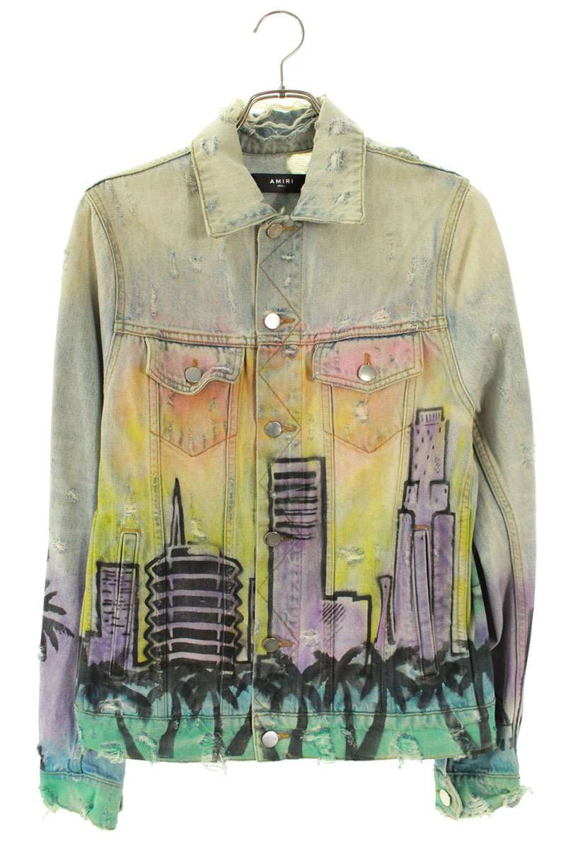 Amiri Logo Denim Jacket Blue Size S
