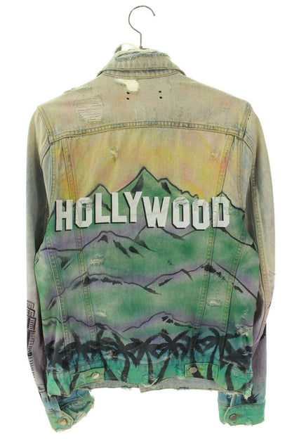 Amiri Logo Denim Jacket Blue Size S