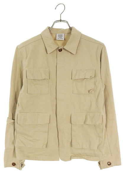 Vetements 18SS Logo Print Denim Jacket Beige Size S