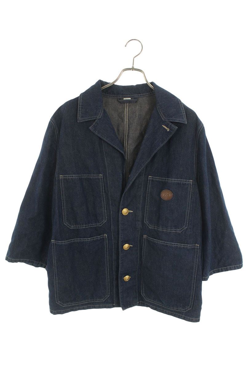 GUCCI 4-Pocket Denim Jacket Indigo Size S