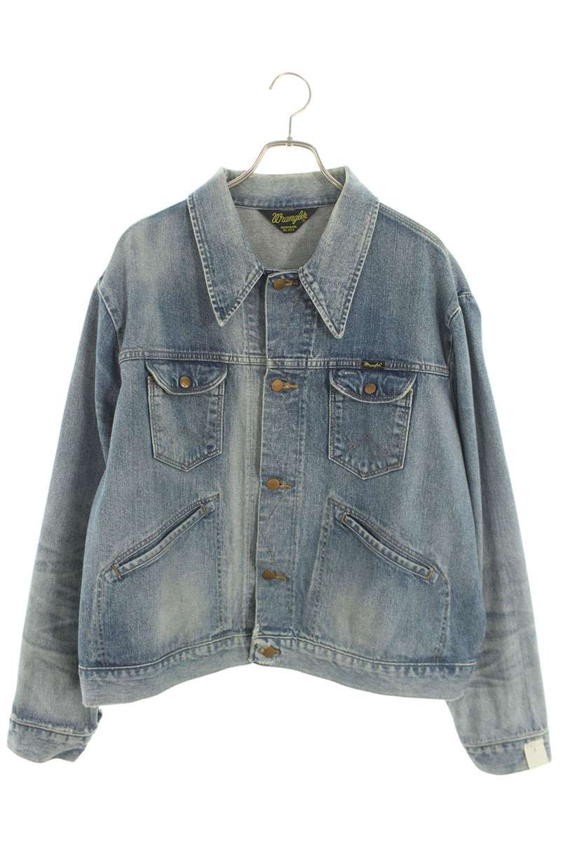 Wrangler Washed Multi-Pocket Denim Jacket Indigo Size 36