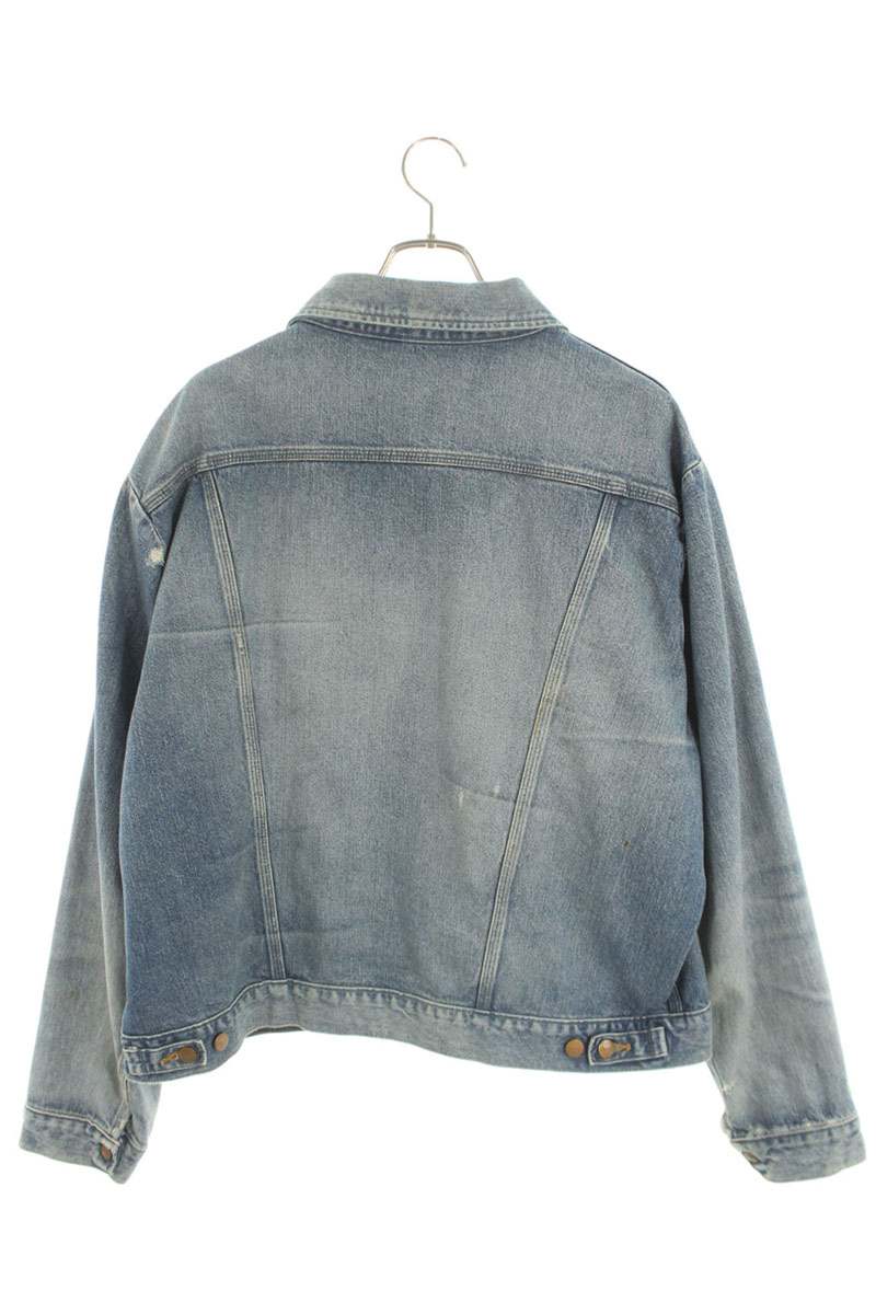 Wrangler Washed Multi-Pocket Denim Jacket Indigo Size 36