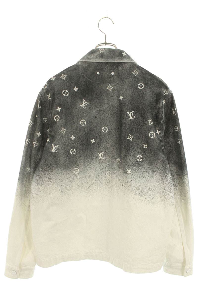 LOUISVUITTON Monogram Gradient Denim Jacket Black Size M