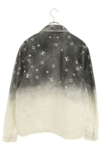 LOUISVUITTON Monogram Gradient Denim Jacket Black Size M