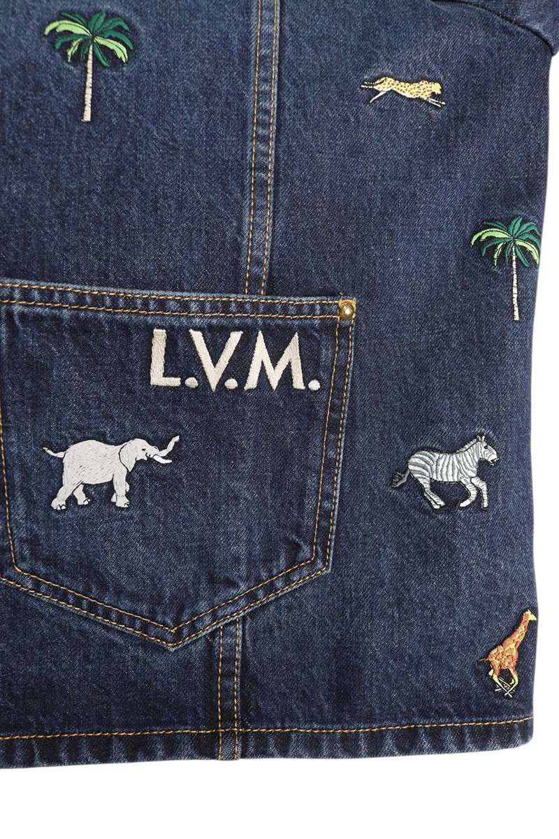 LOUISVUITTON 26SS Animal Embroidered Denim Jacket Size L