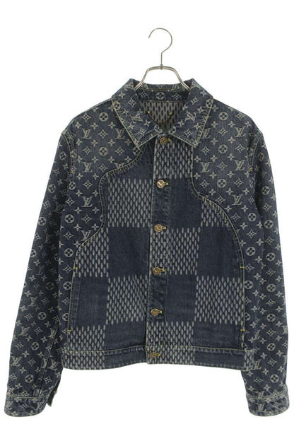 LOUISVUITTON 20AW Giant Damier Waves Monogram Denim Size S