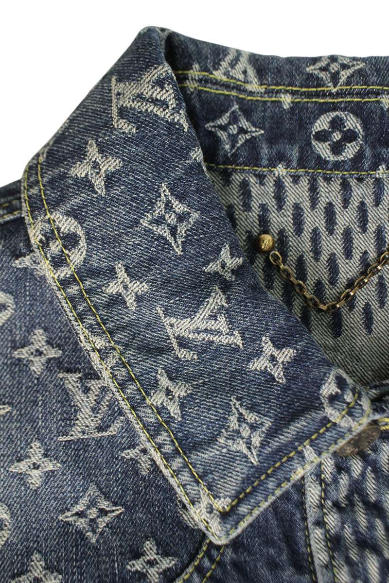 LOUISVUITTON 20AW Giant Damier Waves Monogram Denim Size S