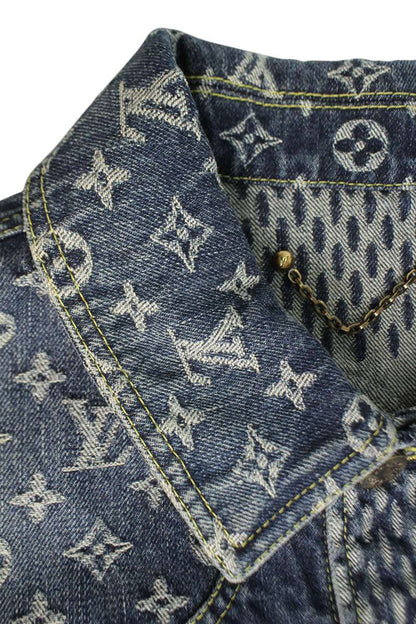 LOUISVUITTON 20AW Giant Damier Waves Monogram Denim Size S