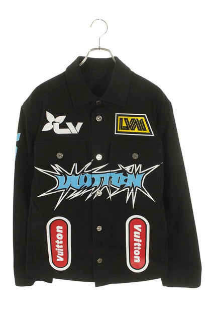 LOUISVUITTON 23AW Racing Urban Denim Jacket Black Size S