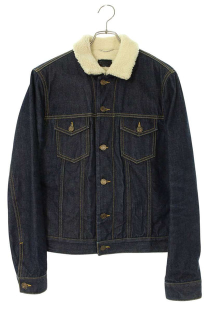 Saint Laurent Paris Denim Jacket Blue x White Size M