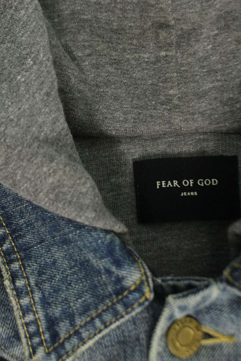 Fear of God JEANS COLLECTION Denim Sweatshirt Blue x Gray Size M