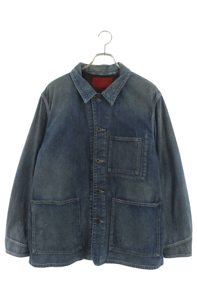 MINEDENIM G.Nep Denim Liner Coverall JKT Jacket Blue Size 2