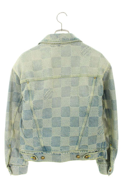 LOUISVUITTON 25SS Damier Denim Skate Jacket Light Size S