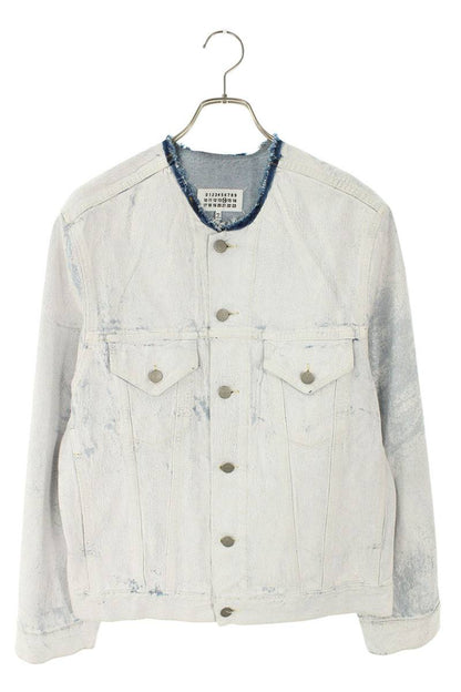 Maison Martin Margiela 21AW Painted Collarless Denim Size S