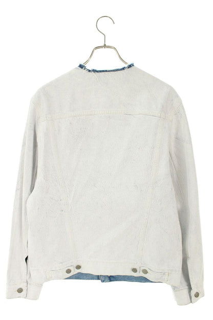 Maison Martin Margiela 21AW Painted Collarless Denim Size S