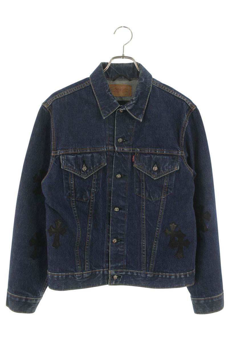 Chrome Hearts Cross Patch Cross Ball Denim Jacket Size S