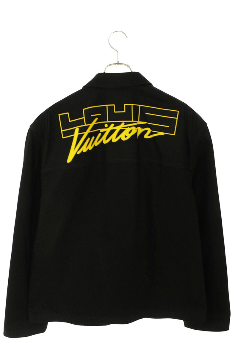LOUISVUITTON 23AW Racing Urban Denim Jacket Black Size XXL