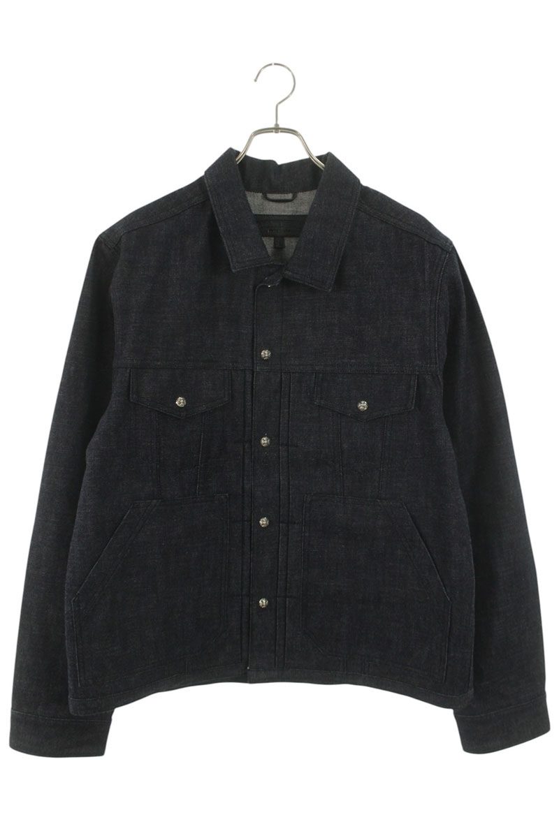 Chrome Hearts WHIPLASH FRBC Cross Ball Button Denim Size L