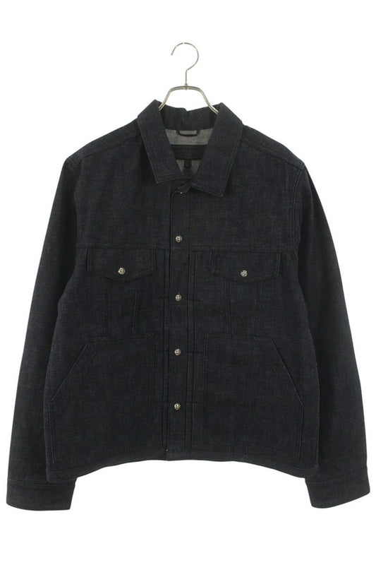 Chrome Hearts WHIPLASH FRBC Cross Ball Button Denim Size L