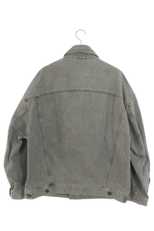 ACNE STUDIOS Gray Oversized Washed Denim Jacket Size S