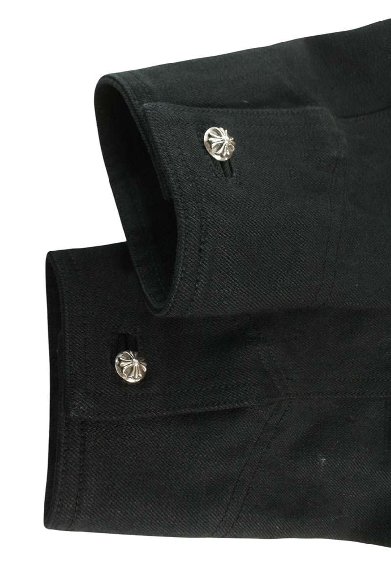 Chrome Hearts CLASSIC JEAN Floral Patch Denim Jacket Size L