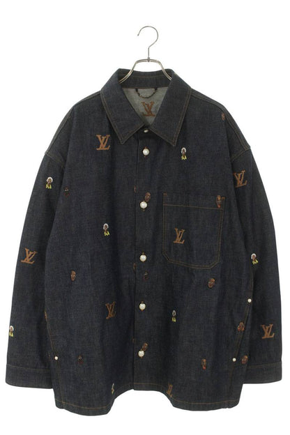 LOUISVUITTON 24SS Embroidered Oversize Denim Jacket Size XXL