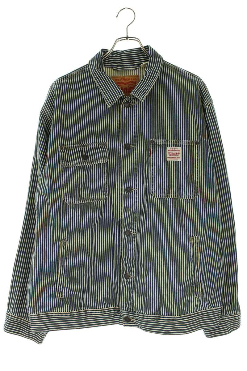 LEVI'S WORKWEAR SUNRISE Hickory Stripe Denim Size L