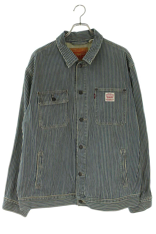 LEVI'S WORKWEAR SUNRISE Hickory Stripe Denim Size L