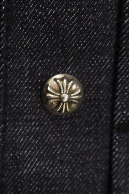 Chrome Hearts WHIPLASH FRBC Cross Ball Raw Denim Size L