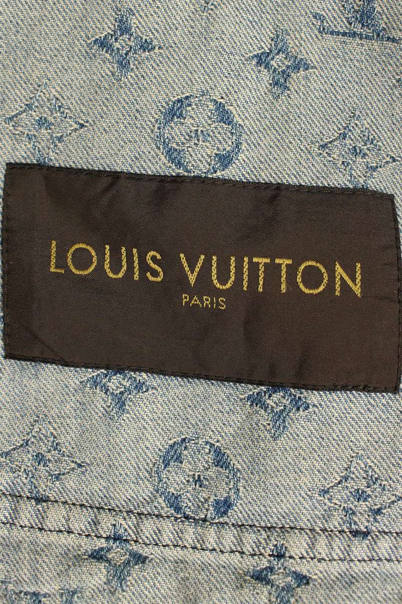 SUPREME LOUISVUITTON 17AW LV Jacquard Denim Chore Size S