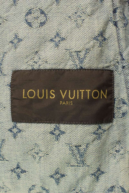 SUPREME LOUISVUITTON 17AW LV Jacquard Denim Trucker Size S