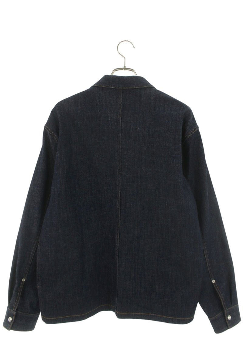 DIOR Lined Oblique Denim Jacket Indigo Cotton Blend Size XL