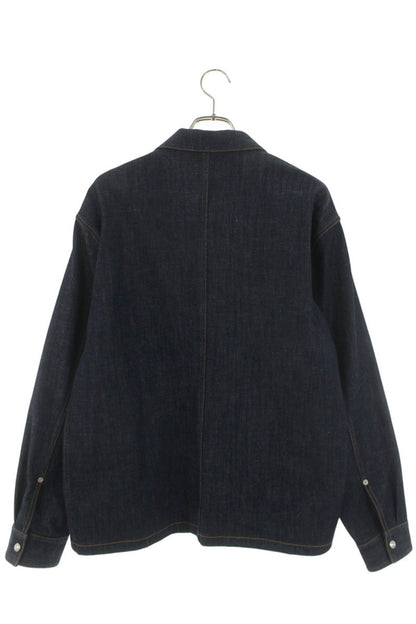 DIOR Lined Oblique Denim Jacket Indigo Cotton Blend Size XL